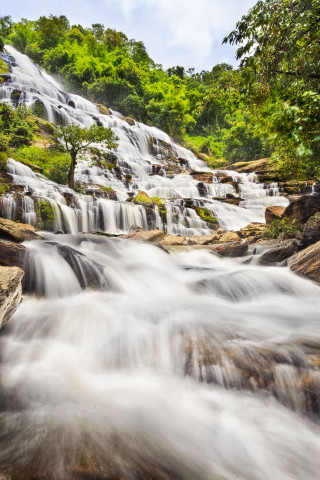 Waterfall jungle Thailand nature beautiful - a bunch of water free wallpaper