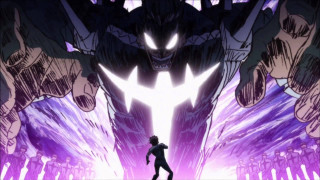 Person giant demon purple light - a giant demon free wallpaper