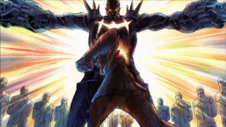 Batman man suit facing crowd - a crowd of people free wallpaper