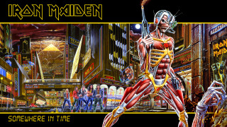 Skeleton city sword man suit - metal free wallpaper