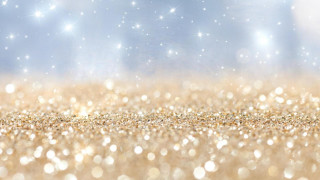 Blurry glittery background stars blue - gold free wallpaper