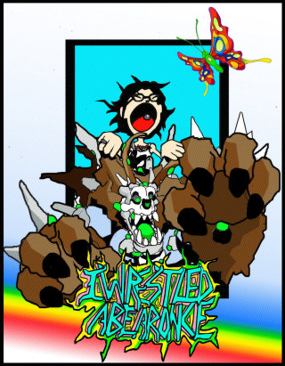 Cartoon person skulls bones rainbow - a skull free wallpaper
