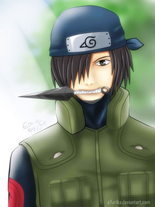 Guy knife mouth hat green - an anime drawing free wallpaper