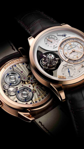 Two watches kinetic art clock - the other free wallpaper