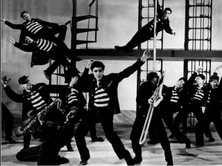 Men suits dancing stage instruments - suit free wallpaper