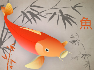 Fish yellow fin pond bamboo - lostfish free wallpaper