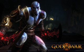 Gothic darkfantasy man in armor - a dark cave free wallpaper