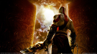 Man sword doorway light standing - daryush shokof free wallpaper