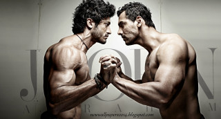 Boxing ring men hands together - ring free wallpaper