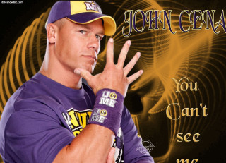 Man purple shirt yellow hat - his hand together free wallpaper