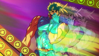 Green hair blue shirt hologram - a neon background free wallpaper