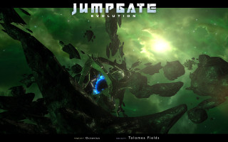 Space station green blue background - afrofuturism free wallpaper