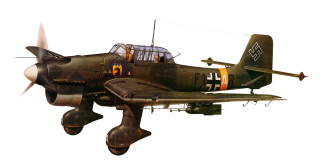 Small plane flying propellers wings - wing and a propeller free wallpaper