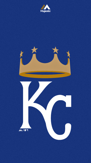 Blue poster gold crown letter - digital free wallpaper