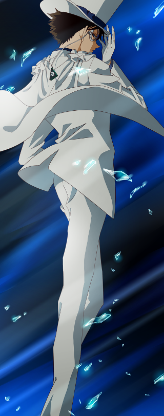 Man white suit hat umbrella - blue water free wallpaper