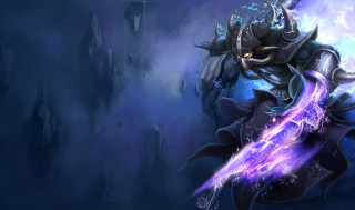Fantasy character purple light chest - a purple light free wallpaper