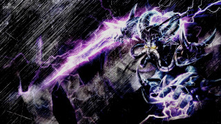 Man lightning effect face bolt - art free wallpaper