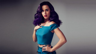 Purple hair blue dress pop - purple hair free wallpaper
