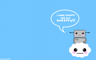 Robot thought bubble love sucker - a thought bubble above free wallpaper