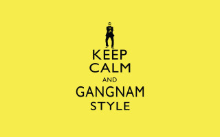 Keep calm gangnam style yellow - dom qwek free wallpaper