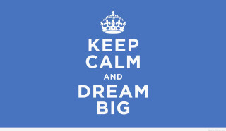 Blue white poster crown words - a crown free wallpaper