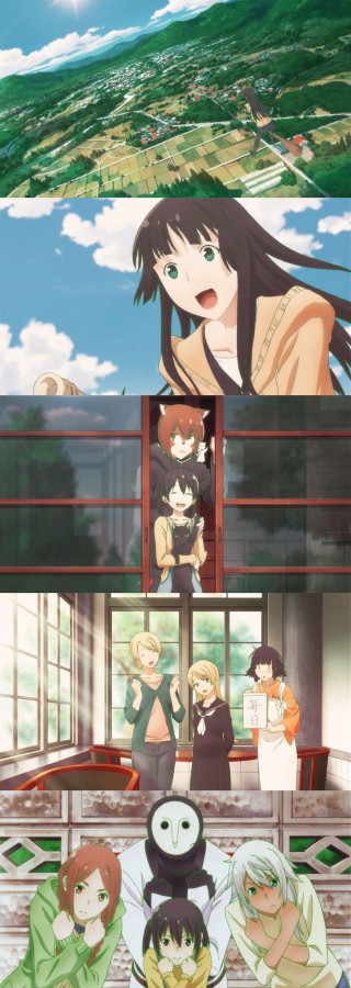 Anime characters room sky clouds - a bunch of anime characters free wallpaper