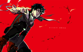 Man sword red background birds 2 - du jin free wallpaper