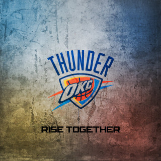 Basketball team logo thunder wall - a poster free wallpaper