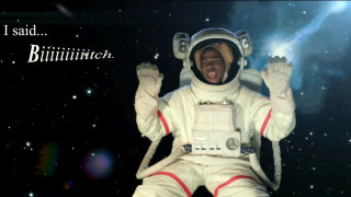 Man space suit hands up - afrofuturism free wallpaper