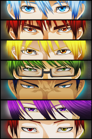 Anime characters colored hair glasses 4 - their face free wallpaper