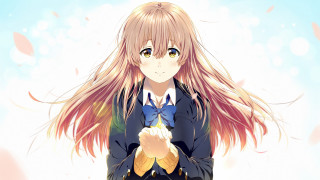 Pink haired girl blue jacket - a blue jacket free wallpaper