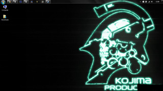 Neon skull pirate sign dark - a green background free wallpaper