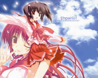 Girl red dress pink umbrella - net art free wallpaper