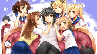 Group couch sitting hands pockets - their pocket free wallpaper