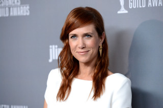 Red haired woman white dress 5 - a grey background free wallpaper