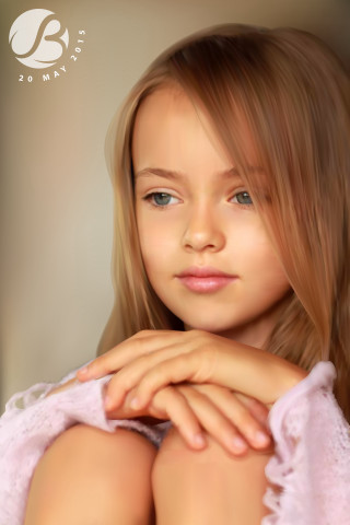 Young girl long hair pink - young free wallpaper