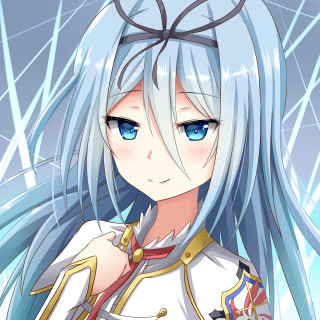 Anime girl blue eyes white - blue eye free wallpaper