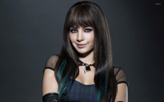 Gothic portrait black gloves long - her chest free wallpaper