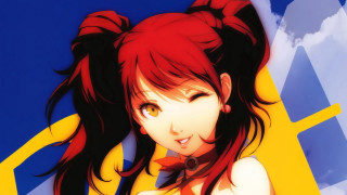 Woman red hair bow tie - hint of yayoi kasuma free wallpaper