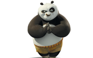 Panda bear arms crossed eyes - character free wallpaper