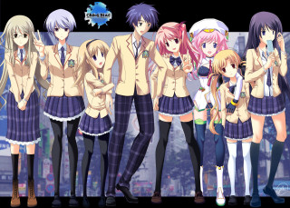 Anime girls cityscape cat wall - a cityscape background free wallpaper