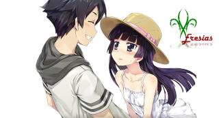 Man woman hats rayonism manga - a man and a woman free wallpaper