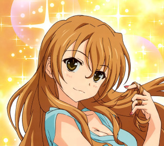 Anime girl long hair big 3 - the camera free wallpaper