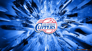 Clippers logo shattered glass basketball - art free wallpaper for desktop