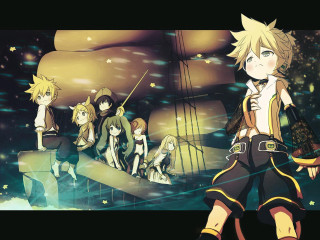 Anime characters pirate ship woman - a ship free wallpaper
