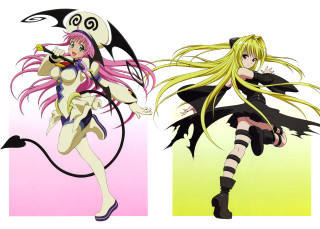 Anime characters long hair demon - concept art free wallpaper