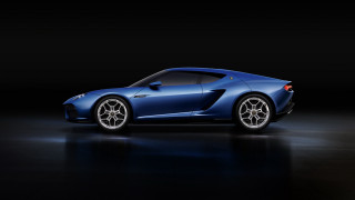 Blue sports car dark room 2 - bernardo cavallino free wallpaper