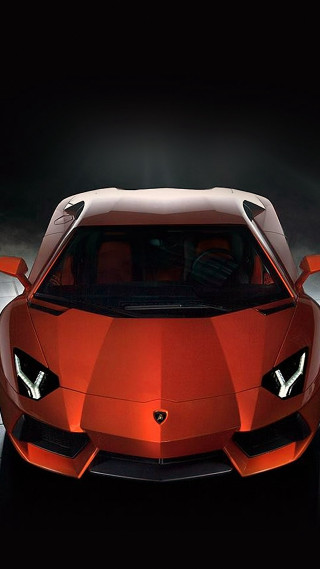 Red sports car white hood 3 - a red sports car free wallpaper