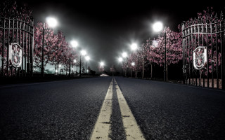 Street light pole gate crest - street free wallpaper