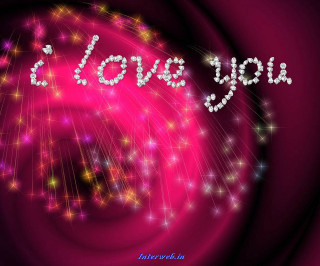 Pink background heart i love - white letter free wallpaper